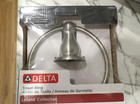 Delta Leland Chrome Finish Towel Ring 77846-55 Stainless Steel New Unopened