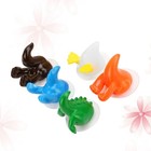  5pcs Cartoon Animals Tail Sucker Hooks Traceless Hanging Wall Hooks Hangers for