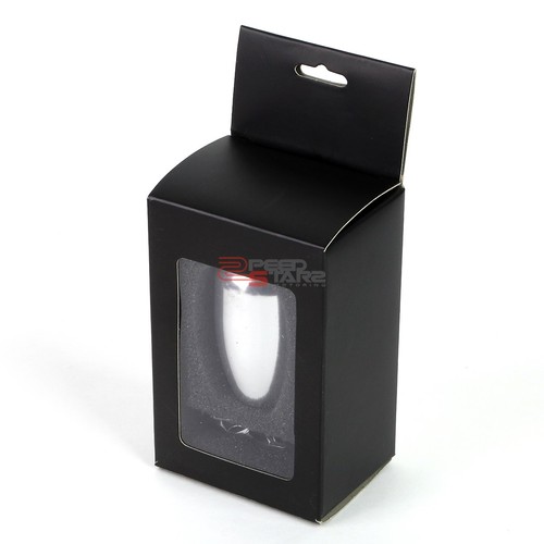 PERILLA DE CAMBIO DE PALANCA DE 6 VELOCIDADES MANUAL MT/ESTILO CARRERAS UNIVERSAL DE ALUMINIO PLATEADO TIPO R - Imagen 4 de 5