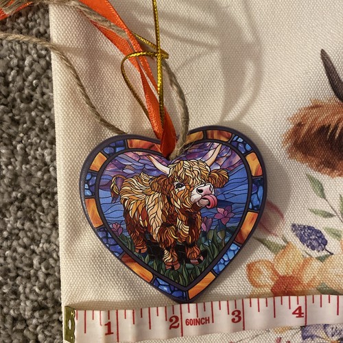 Highland Cow Tote Bag And Ornament - 第 3/5 張圖片