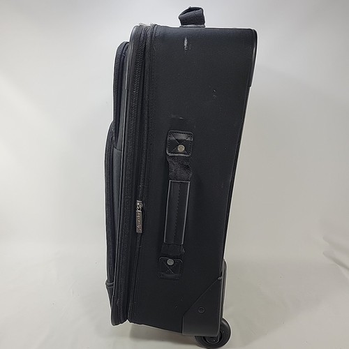 Skyway Black Roller Upright Suitcase 22 Inches Carry-On, Expandable - Picture 3 of 13