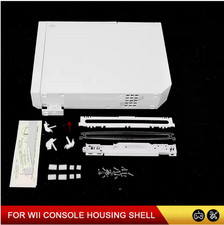 Nintendo Wii Full Replacement Shell Housing Faceplate Solid White New Complete