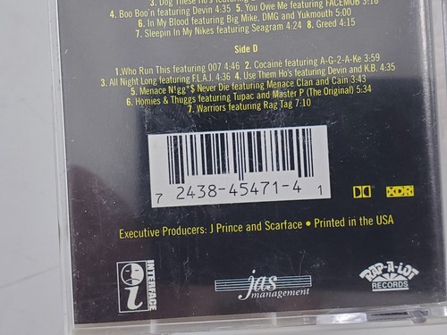 Scarface MY HOMIES Double Cassette Tape OG The Geto Boys 1998 Rap-A-Lot - Picture 4 of 8