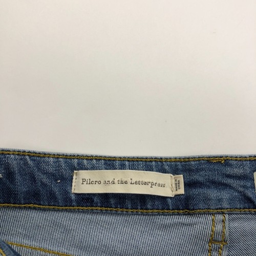 Pilcro and the Letterpress High Rise Flare 26 (Fits 29W 26L) Raw Hem Cut Off - Picture 9 of 11
