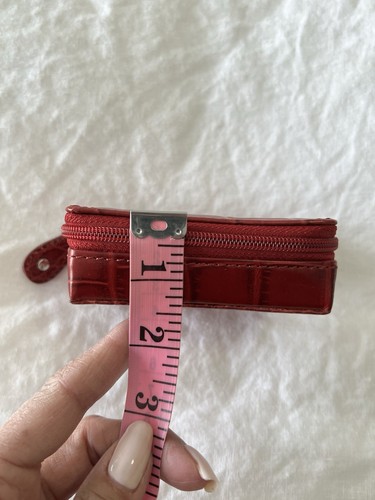 Brighton | Schmuckkästchen klein umlaufender Reißverschluss Reise | rot - Bild 6 von 7