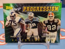 2000 Topps Stars #P2 Deacon Jones / Jevon Kearse / Courtney Brown Progression