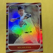 2021 Panini Donruss - Retro 1987 Nolan Ryan #225 Red /2021