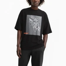 Konus Men's Short Sleeve Graphic Tee in Black