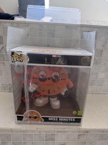 Tara Strong signiert Loki Miss Minutes 1063 Jumbo 10" Funko BAS Beckett Echtheitszertifikat leuchtet - Bild 8 von 8