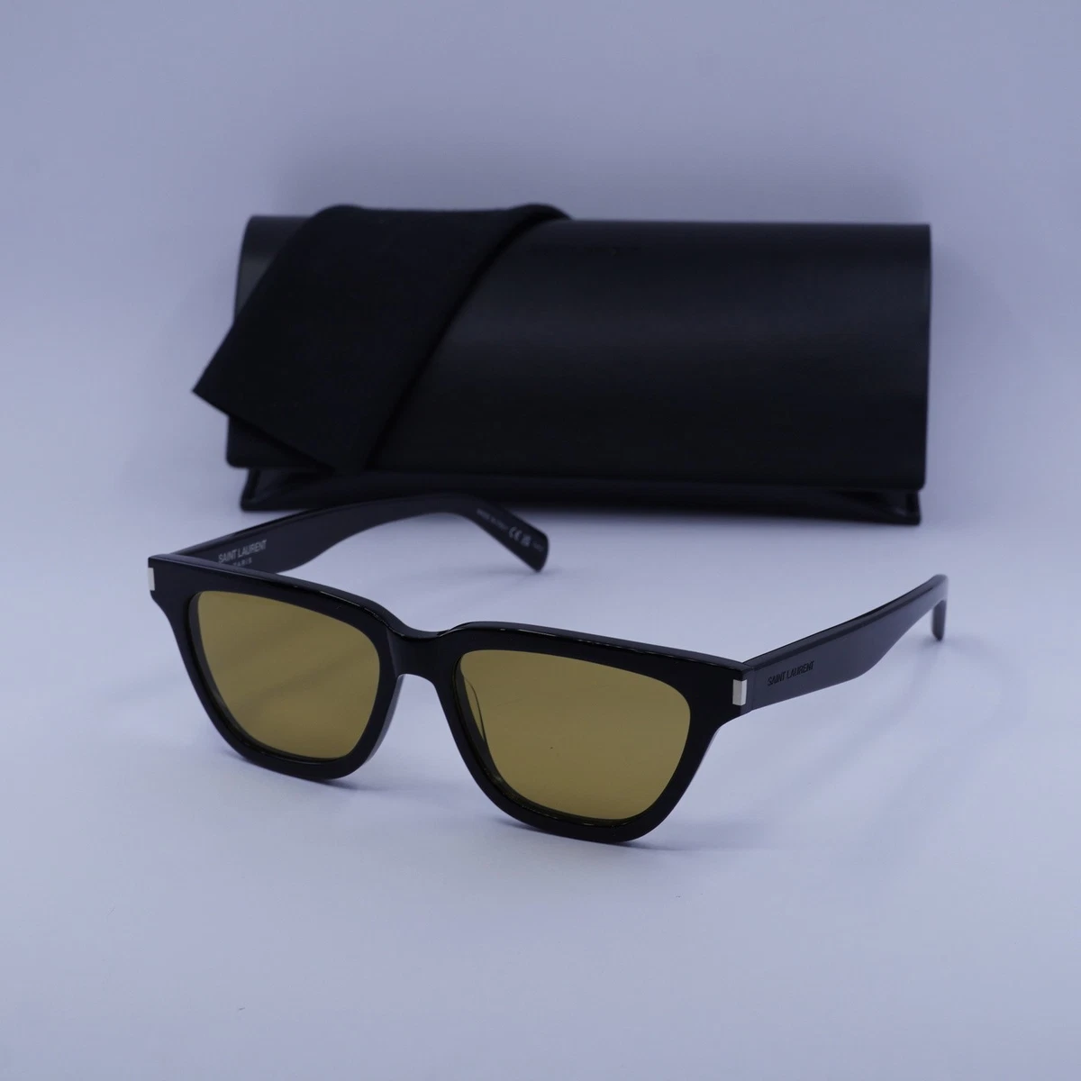 New Saint Laurent SL462SULPICE 009 Black/Yellow 53-16-145  display picture 2