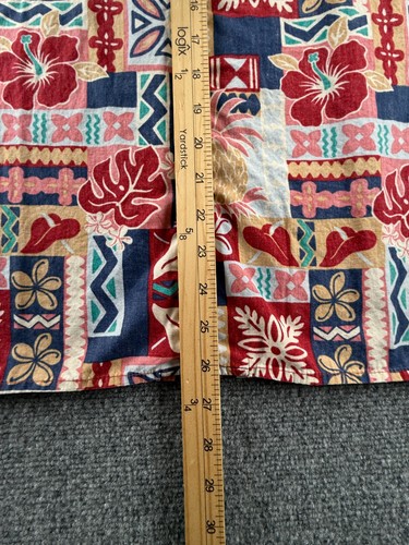 Reyn Spooner 2006 NFL Pro Bowl Hawaii Shirt Floral Small Cotton Tiki Red Logo - Picture 5 of 14