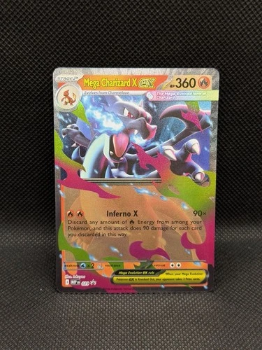 Mega Charizard X ex 029 PROMO BLACK STAR HOLO Mega Evolution Pokemon English