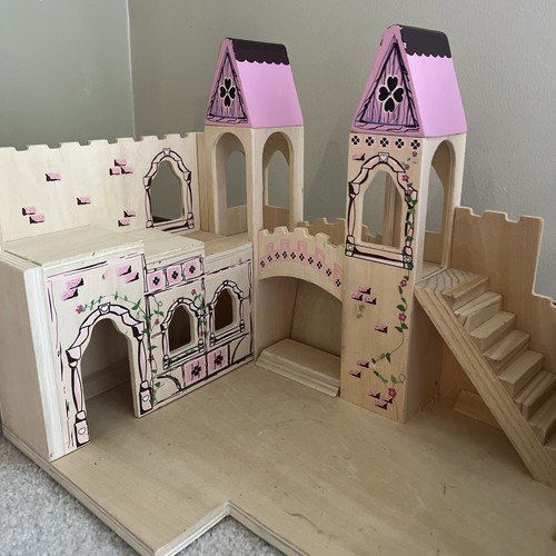 Castillo Princesa Plegable Melissa & Doug Plus 10 Personas Castillo de Madera SIN PUENTE - Imagen 13 de 24