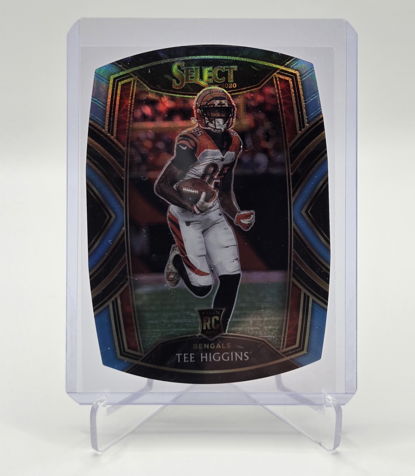 2020 Panini Select - Club Level Tee Higgins #260 Blue Prizm Die-Cut (RC)
