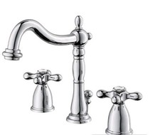 Kingston Brass KB1971AX Heritage 1.2 GPM Widespread Bathroom - Chrome