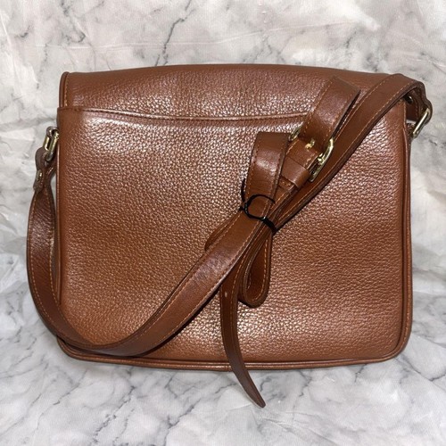 Burberry Nova Check Shoulder Bag Shadow Horse Leather Camel Japan F/S USED - Picture 15 of 24