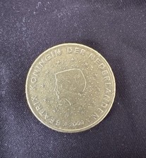 🇳🇱 Netherlands 2000 50 Euro Cent Coin Queen Beatrix Portrait Early Euro Issue