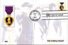 Dr Jim Stamps Maximum Card Bgc Purple Heart First Day Issue