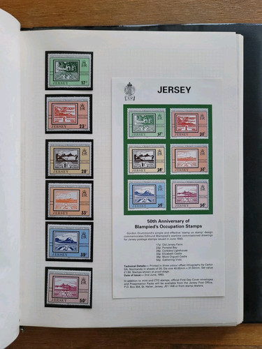Stamp Album VOL2 Mint Jersey 1992-1995 + Guernsey 1941-1973 Stamps, Bisect Cvr - Picture 23 of 24