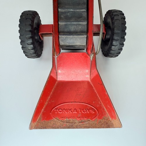 Vintage Tonka Sandloader Red Pressed Steel Toy Conveyor Belt Construction Farm - Picture 16 of 21