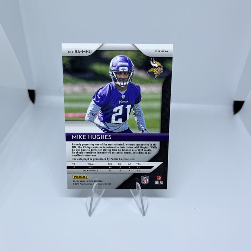 Prizm Mike Hughes Silver Prizm Auto Vikings 2018 - Imagen 2 de 2