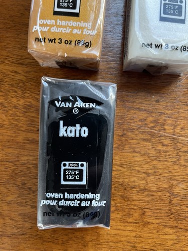 Lot of 17 Kato Polyclay Polymer Clay 3 Oz Jewelry Craft Bake Bars Art Van Aken - Picture 8 of 11