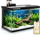 5 Gallon Smart Fish Tank W/ APP Control & Auto Feeder Aquarium Starter Kit W/