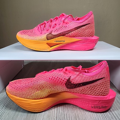 Nike ZoomX Vaporfly Next% 3 rosa uomo taglia 6,5/donna taglia 8 nuove DV4129-600 - Foto 2 di 7