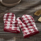 Annie Buffalo Check Red Oven Mitt Set of 2 VHC Brands