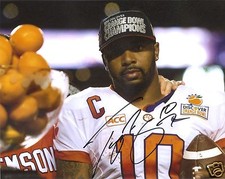 TAJH BOYD CLEMSON TIGERS SIGNED 8X10 PHOTO W/COA #6
