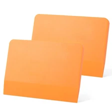 2 Pcs Soft Silicone PPF Squeegee V-Blade Water Removal Scraper Window Tint Tools