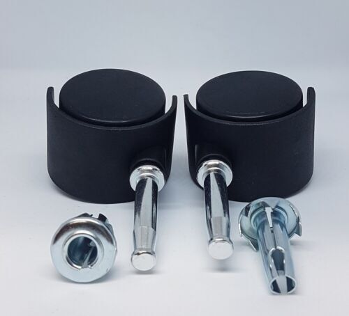 Rodillos de ruedas giratorias de 360 grados con inserciones para sofá cama silla (negro) - Imagen 53 de 73