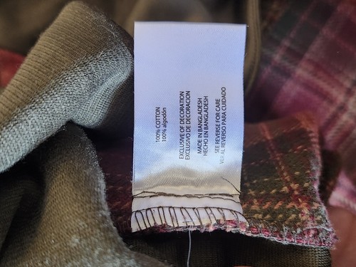 Orvis Heavy Flannel Shirt Jacket Mens XXL Red Green Plaid Hand Pockets Shacket - Picture 5 of 9