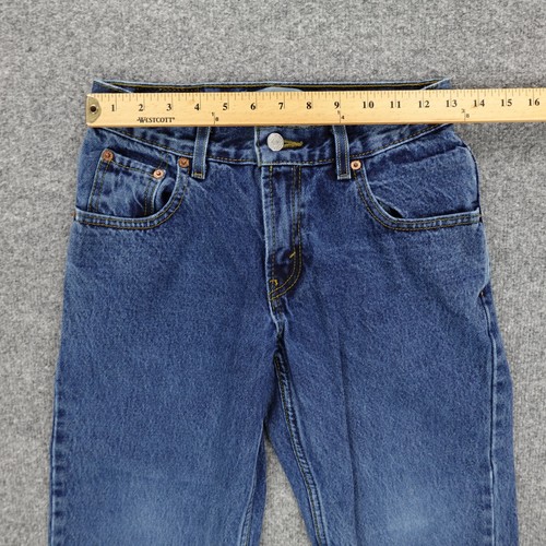 Levis 550 Jeans Boys 8 Husky Blue Relaxed Fit Straight Leg Youth Casual 28x23 - Picture 5 of 21