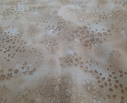 BTY Robert Kaufman Coventry Court D#12454 Blender Tan Tiny Leaves Tone-on-Tone - Picture 3 of 4