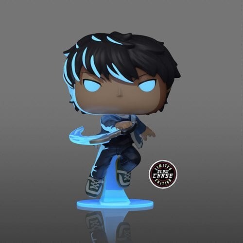 Funko Pop! Solo Leveling : Sung Jinwoo #1982 Glow Chase with Protector PRE-ORDER - Picture 2 of 3
