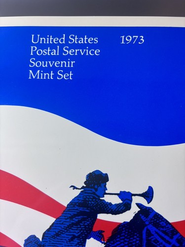 1973 USPS Souvenir Mint Set Mini Album Stamps - Picture 1 of 19