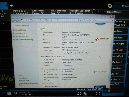【Kang Rong Scientific】Keysight N9000B w/opts. 3GHz CXA Signal/Spectrum Analyzer - Picture 7 of 8