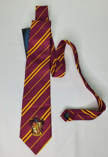 Offizielle Harry Potter Gryffindor gestreifte Krawatte Kostümzubehör rot gold gestreift - Bild 1 von 3