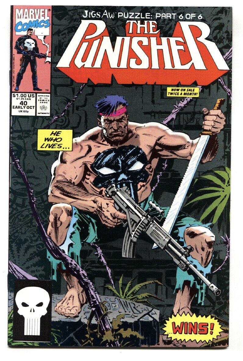 Punisher #40 1990 Marvel Jigsaw issue-comic book | eBay