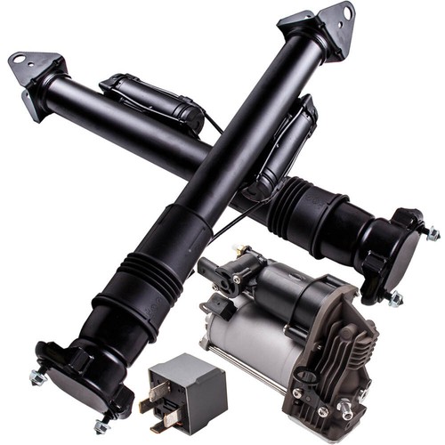 2 Rear Shock Absorber + Air Compressor Pump For Mercedes Benz ML GL-Class W/X164 - Picture 1 of 11