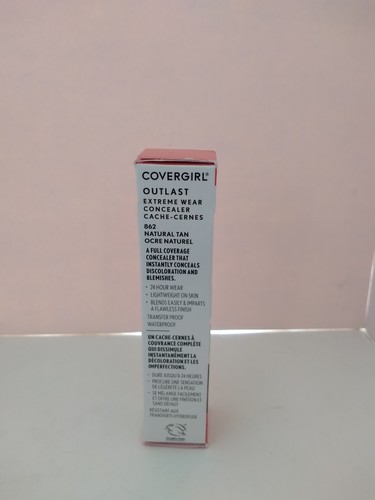 Covergirl Outlast Extreme Wear Concealer # 862 Natural Tan 0.30 Oz  New - Picture 4 of 5
