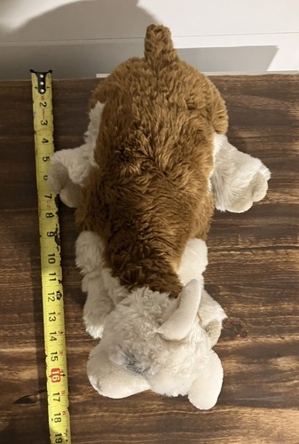 Dakin Lou Rankin Friends Llama Alpaca Plush Stuffed Animal 18" Cream Brown Toy - Picture 12 of 12