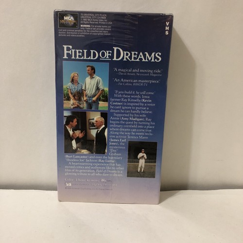 Field of Dreams VHS 1989 Rare McDonalds Promo New Sealed MCA Kevin Costner - Imagen 2 de 9