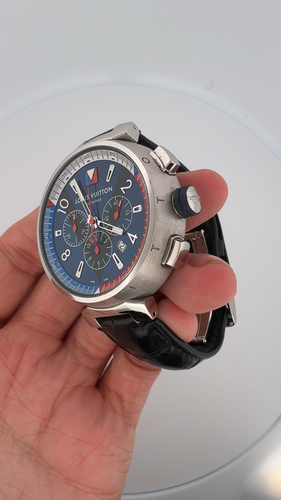 Louis Vuitton Tambour Regatta Chronograph Q1A61 Mens Watch - Video 1 of 1
