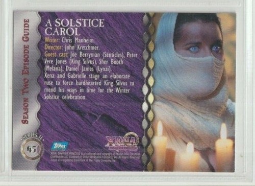 Topps Xenia Warrior Princess Series 2 TV Show Trading Card #45 Lucy Lawless Xena - Picture 2 of 2