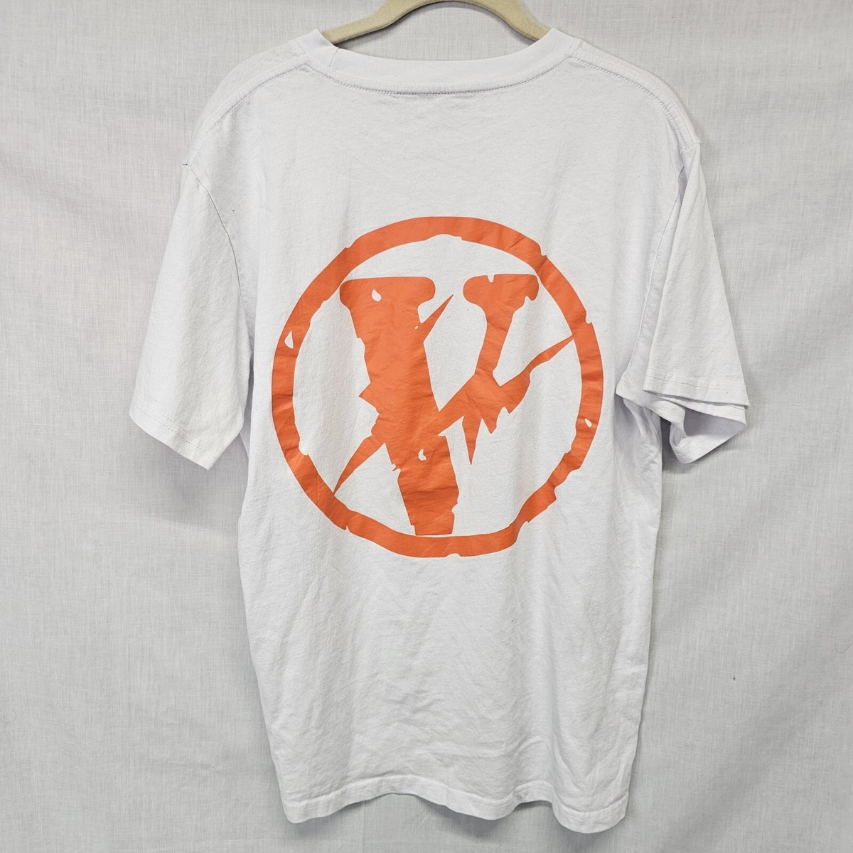 Vlone X Fragment Tee Shirt Size XL White Print Short Sleeve