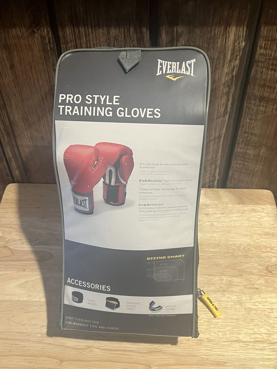 Everlast Pro Style Training Boxing Gloves 14 oz Red & White Everlast Pro Style Training Boxing Gloves 14 oz Red & White