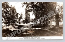 Island Grove Ontario RPPC Island Grove Inn Street View Lake Simcoe York County