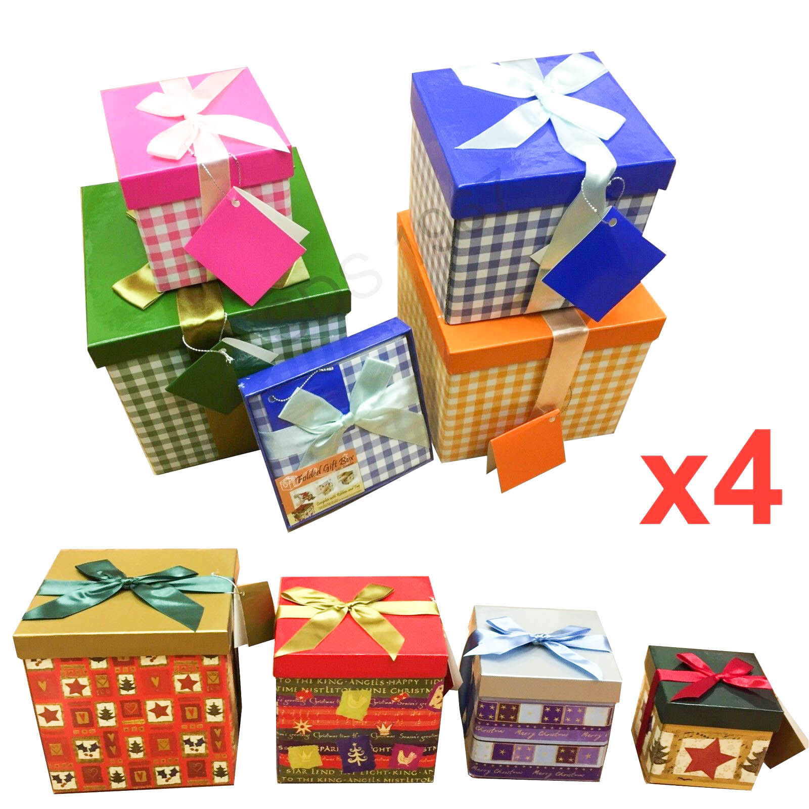 4x high quality gift boxes bag folded necklace bracelet christmas gift wholesale - Christmas Gift Boxes Wholesale 4x high quality gift boxes bag folded necklace bracelet christmas gift wholesale - Christmas Gift Boxes Wholesale